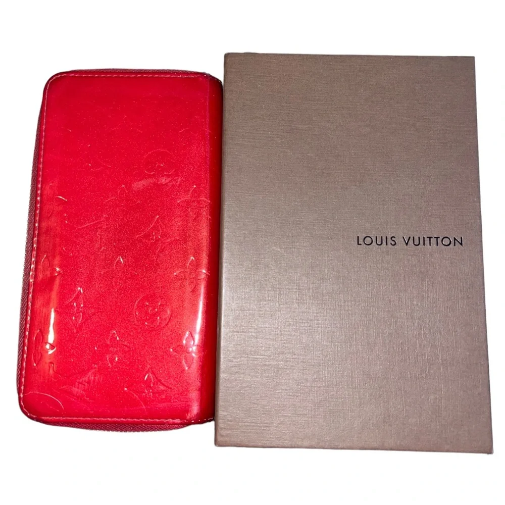 Louis Vuitton Red Embossed Wallet - Picture 2 of 16